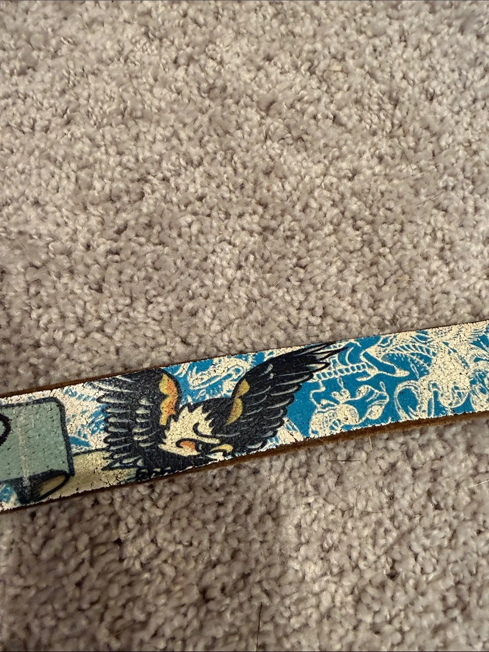 Ed Hardy Y2K Traditional Tattoo Style Leather Belt